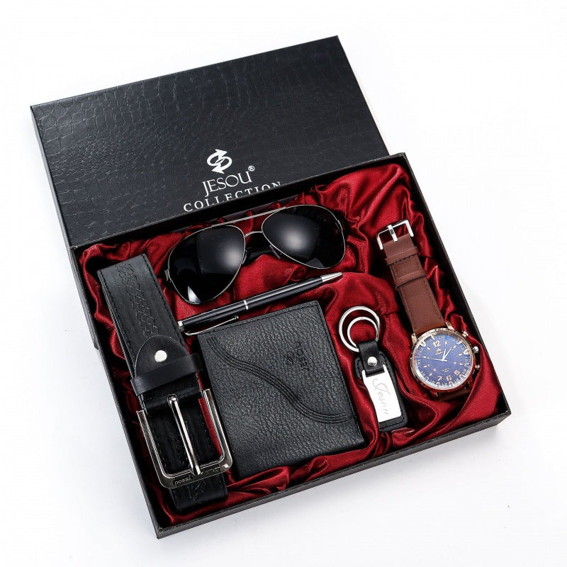 Father's Day Gift for Dad - Luxury Gift Set with Watch, Belt, and Wallet Combo