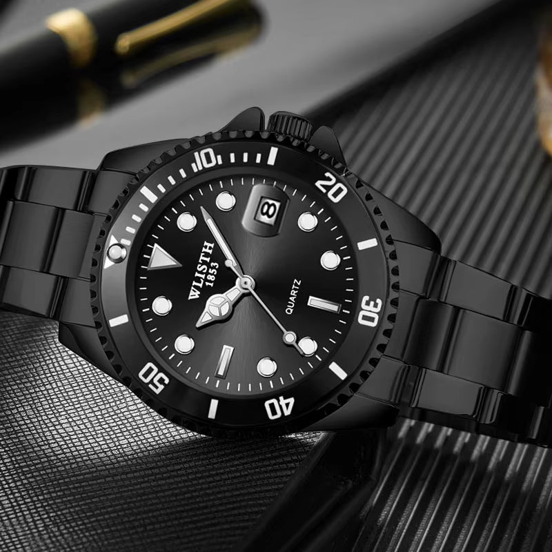 Father's Day Gift for Dad - Classic Quartz Luminous Calendar Watch