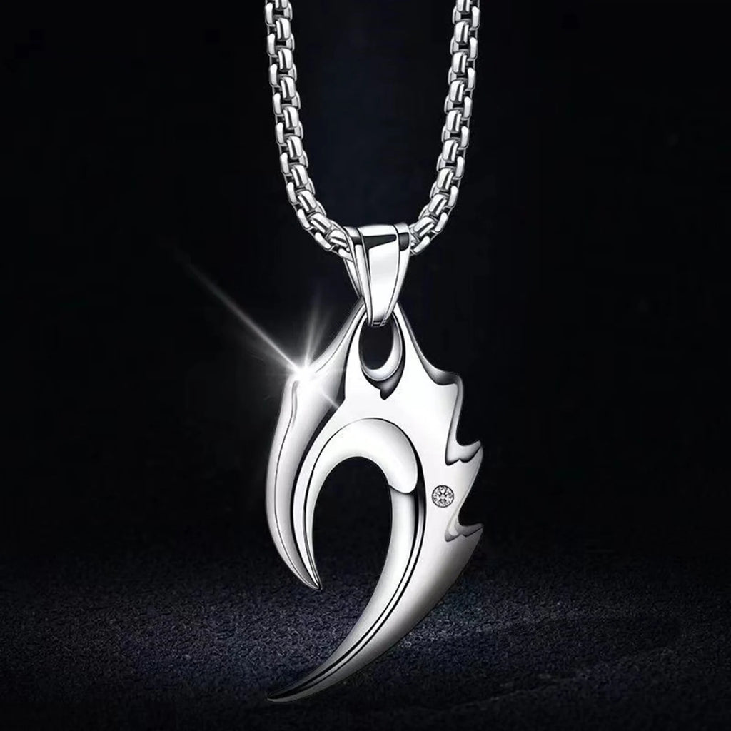 Father's Day Gift for Dad - Men’s Wolf Tooth Pendant Necklace