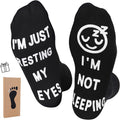 Father's Day Gift for Dad - “I’m Not Sleeping” Novelty Socks for Men