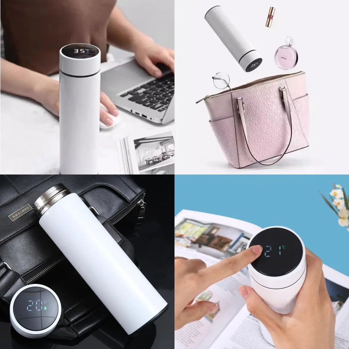 Father's Day Gift for Dad - Smart Temperature Display Stainless Steal Thermos Cup 500ML