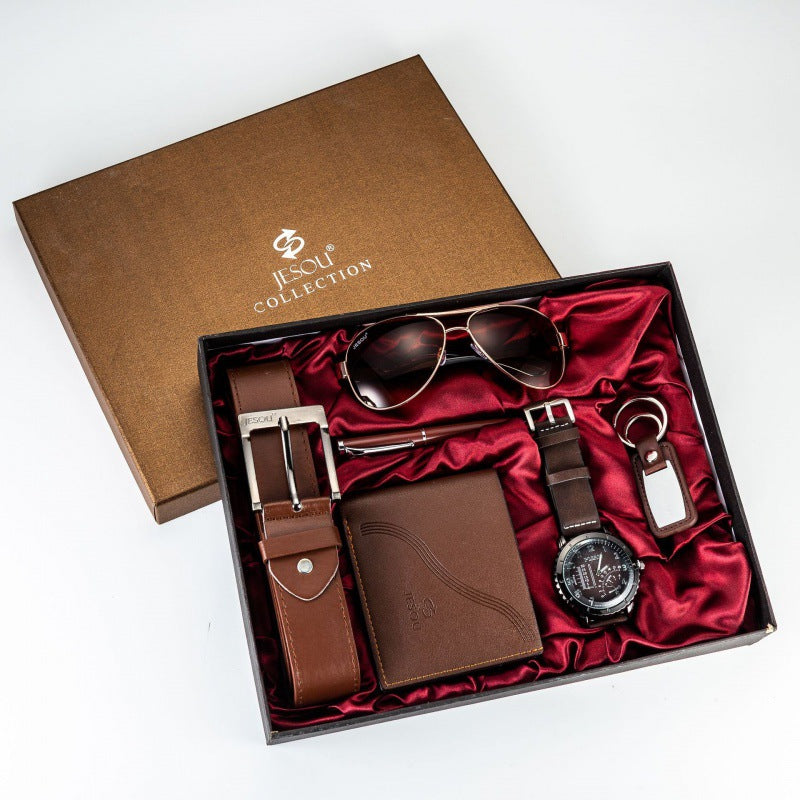 Father's Day Gift for Dad - Luxury Gift Set with Watch, Belt, and Wallet Combo