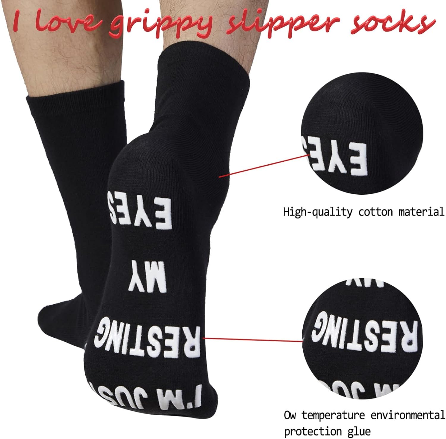 Father's Day Gift for Dad - “I’m Not Sleeping” Novelty Socks for Men