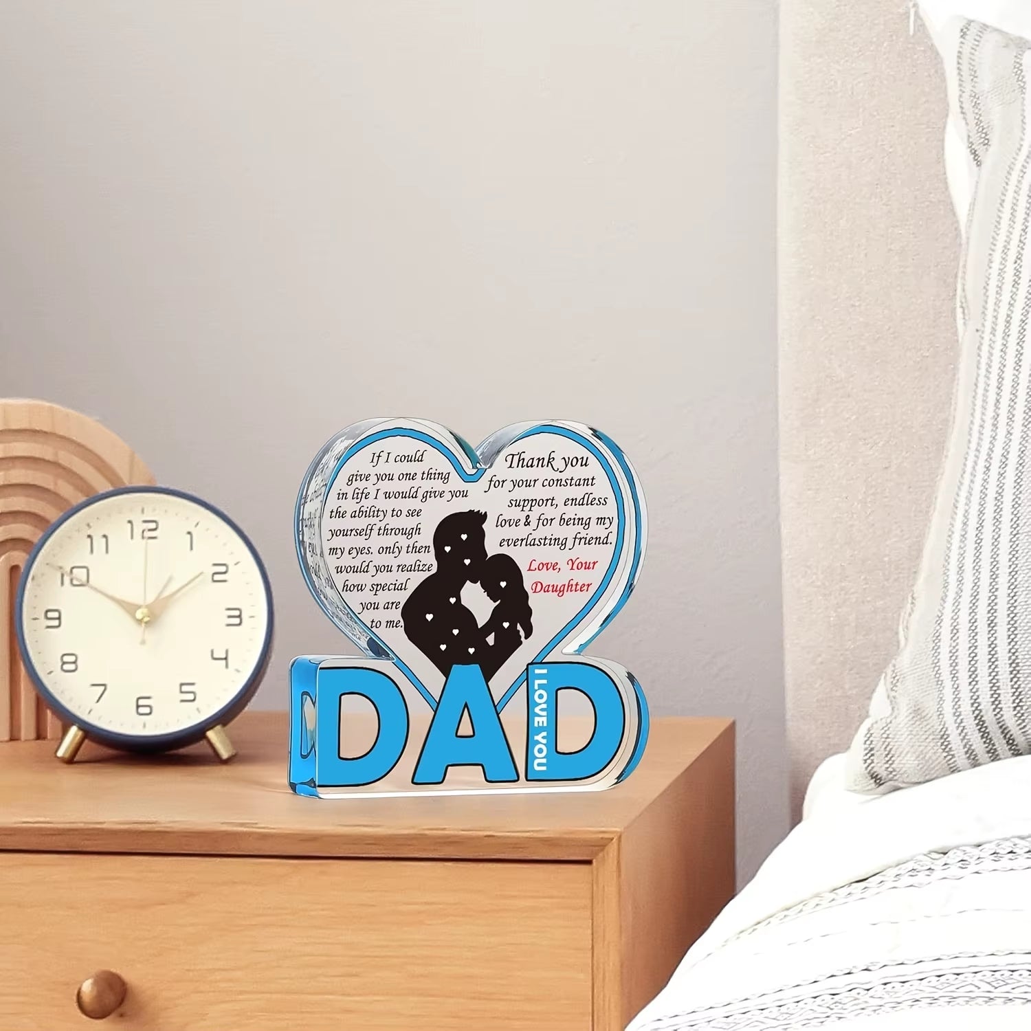 Father's Day Gift for Dad - Acrylic Plaque Desk Decor
