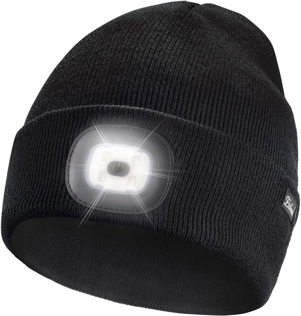 Father's Day Gift for Dad - USB Rechargeable LED Beanie Hat