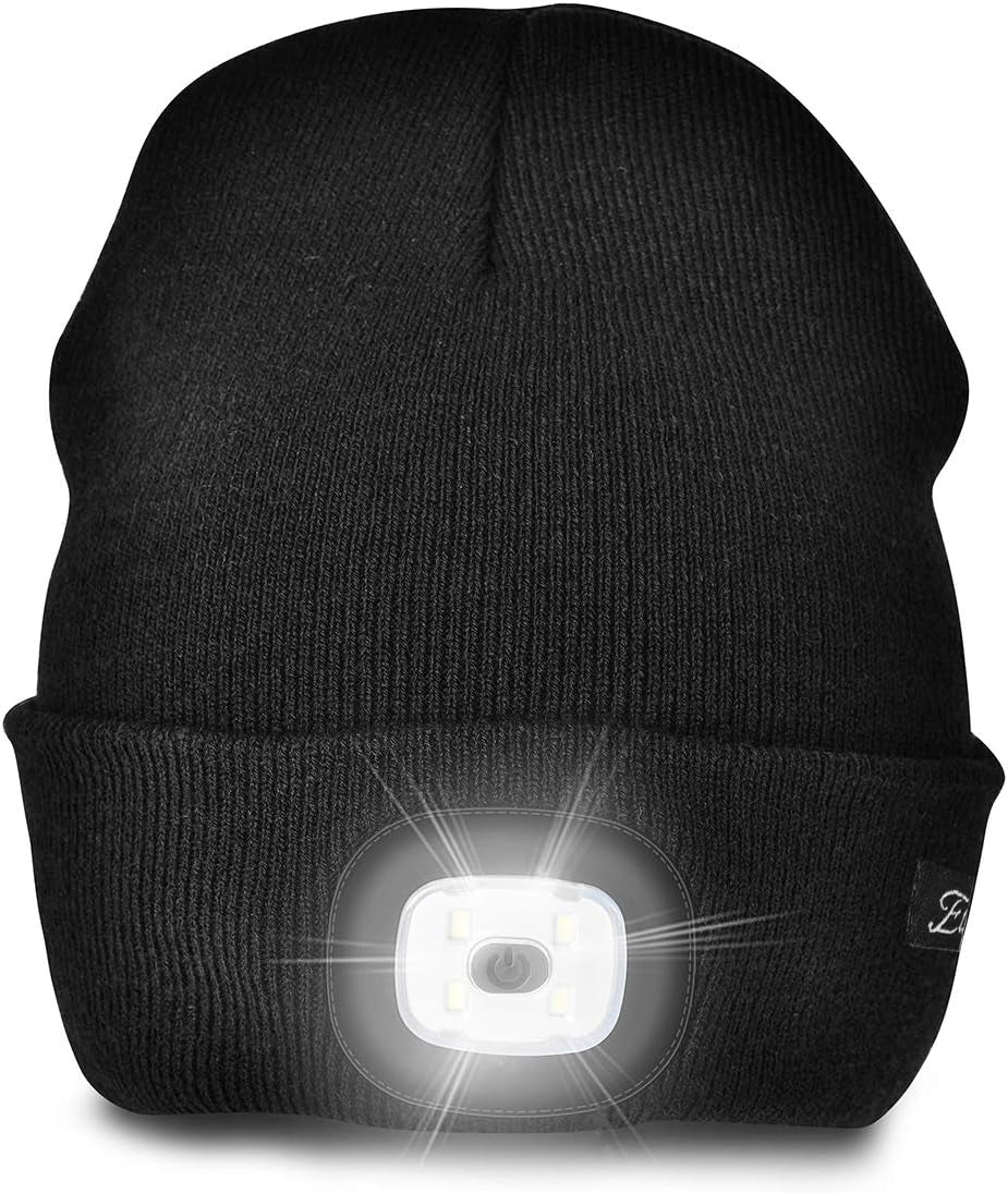 Father's Day Gift for Dad - USB Rechargeable LED Beanie Hat