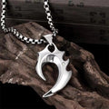 Father's Day Gift for Dad - Men’s Wolf Tooth Pendant Necklace
