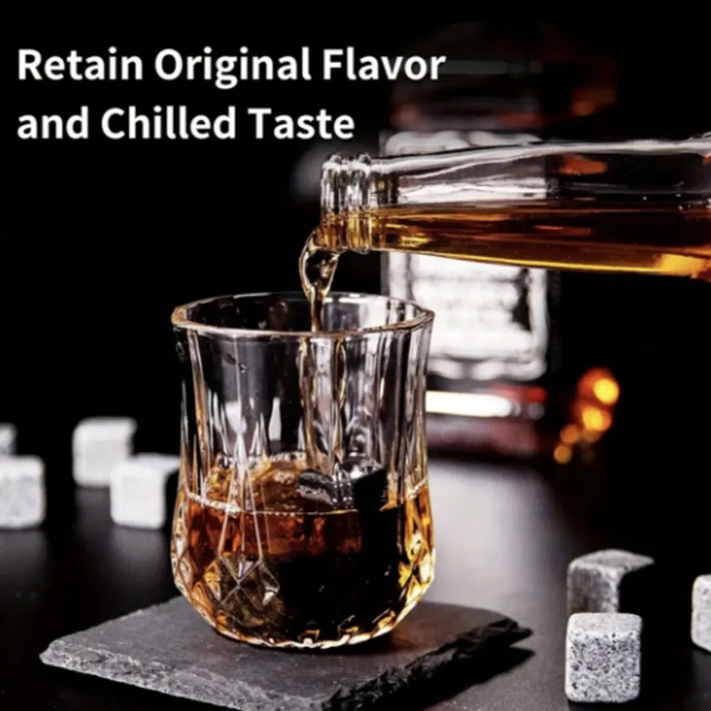 Father's Day Gift for Dad - Whiskey Ice Stones Set for Dad, Step Dad, Husband