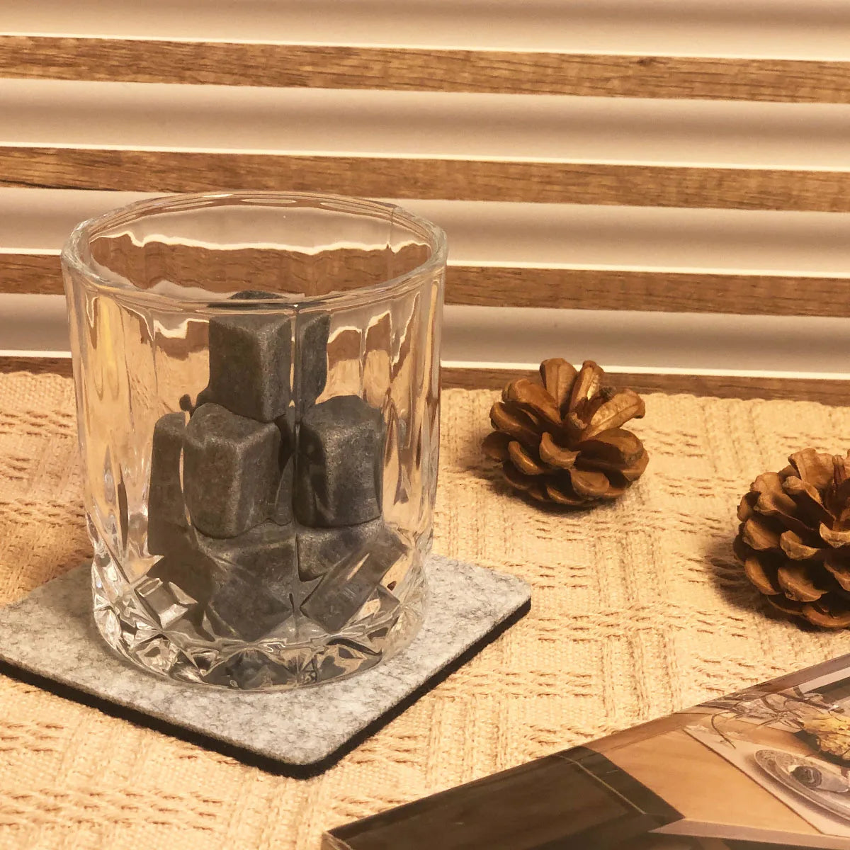 Father's Day Gift for Dad - Whiskey Ice Stones Set for Dad, Step Dad, Husband