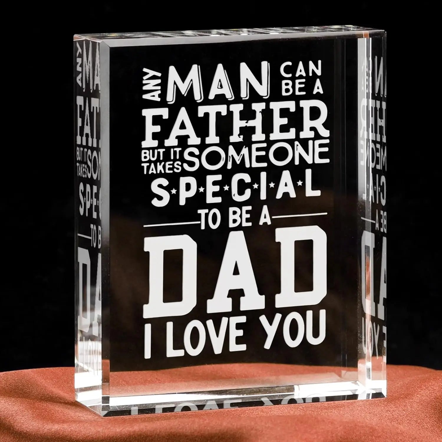 Father’s Day Gift for Dad – Engraved Glass Plaque “It Takes Someone Special to Be a Dad”