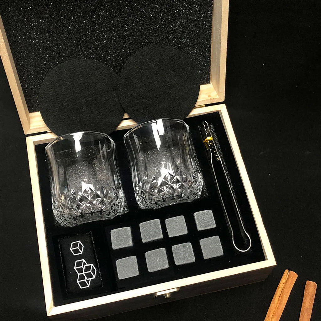 Father's Day Gift for Dad - Whiskey Ice Stones Set for Dad, Step Dad, Husband