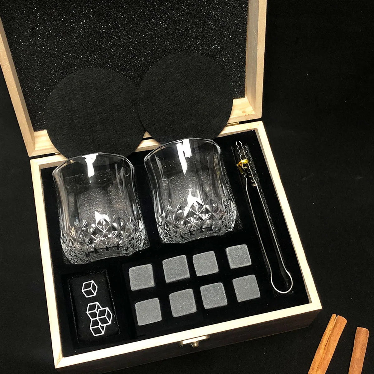 Father's Day Gift for Dad - Whiskey Ice Stones Set for Dad, Step Dad, Husband