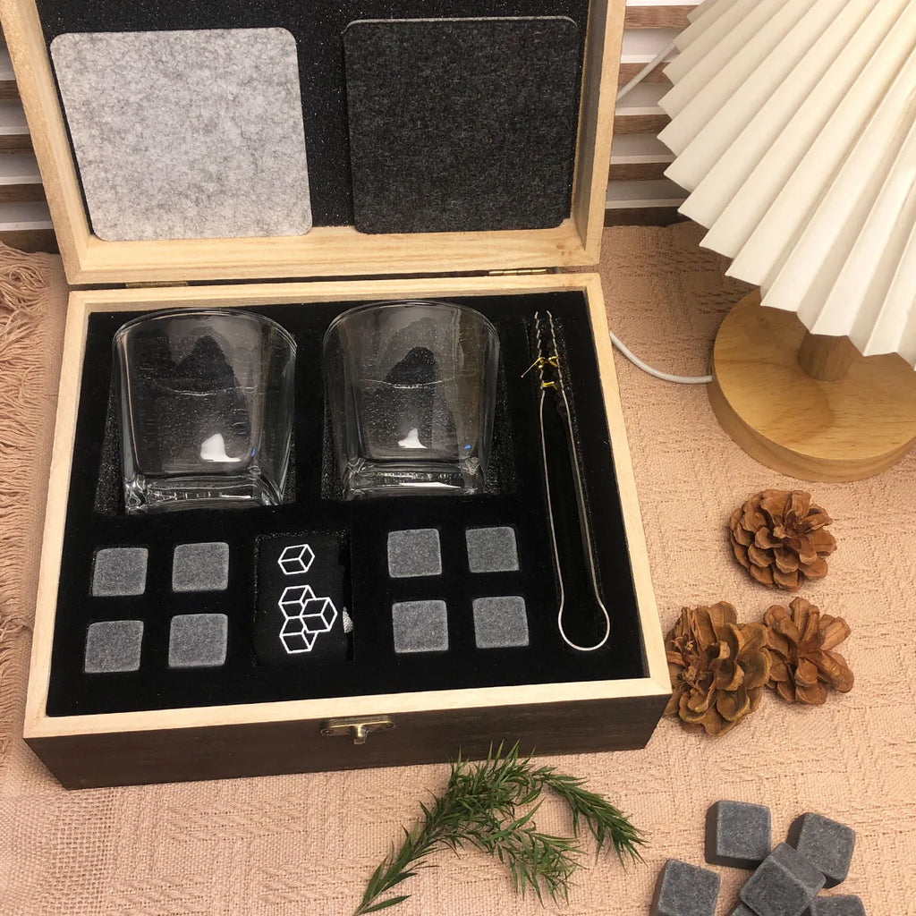 Father's Day Gift for Dad - Whiskey Ice Stones Set for Dad, Step Dad, Husband