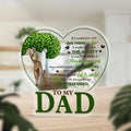 Father's Day Gift for Dad – “To My Dad” Acrylic Plaque, Best Dad Ever Home Desk Decor