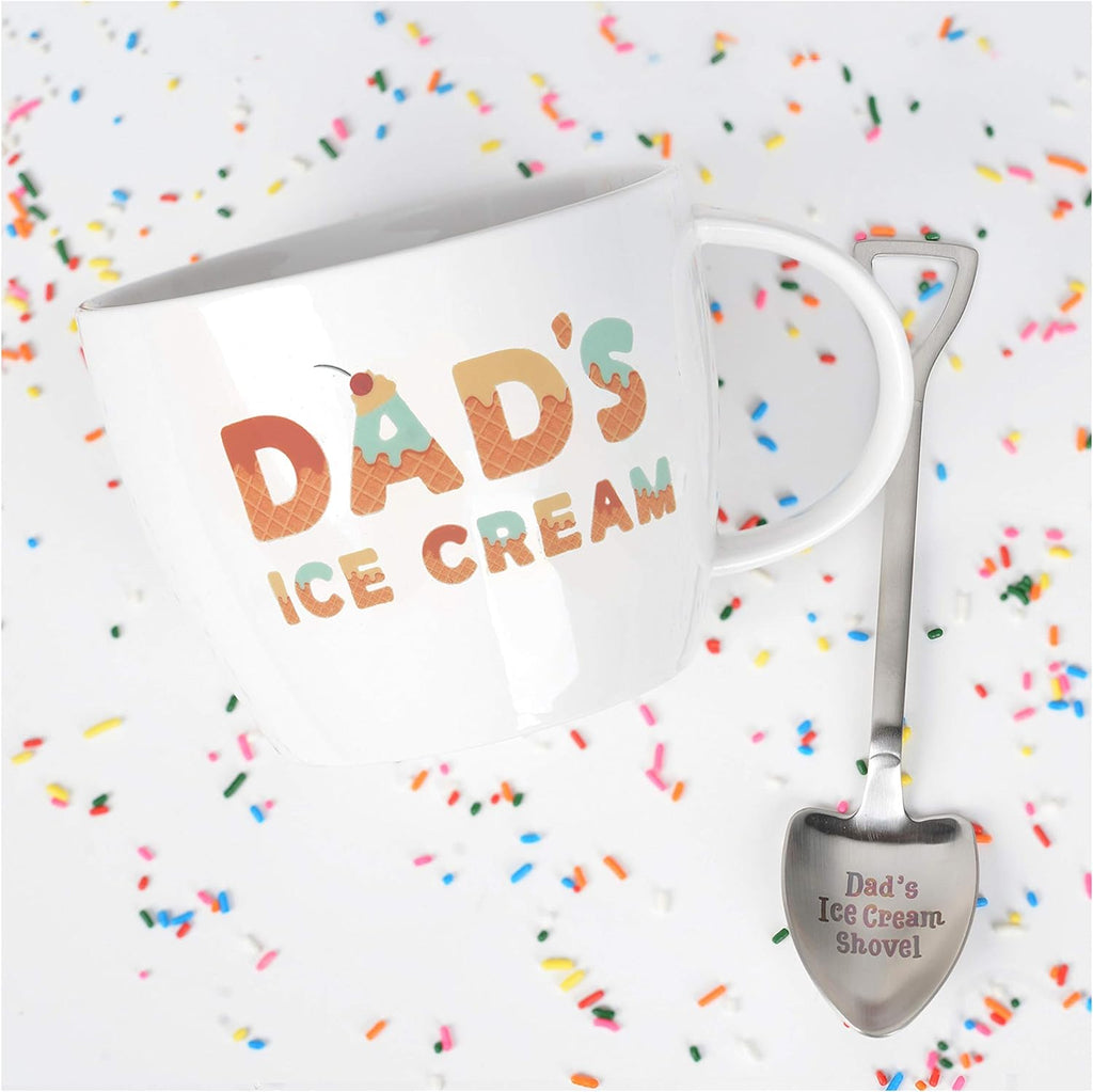 Father's Day Gift for Dad - Ice Cream Bowl & Engraved Spoon