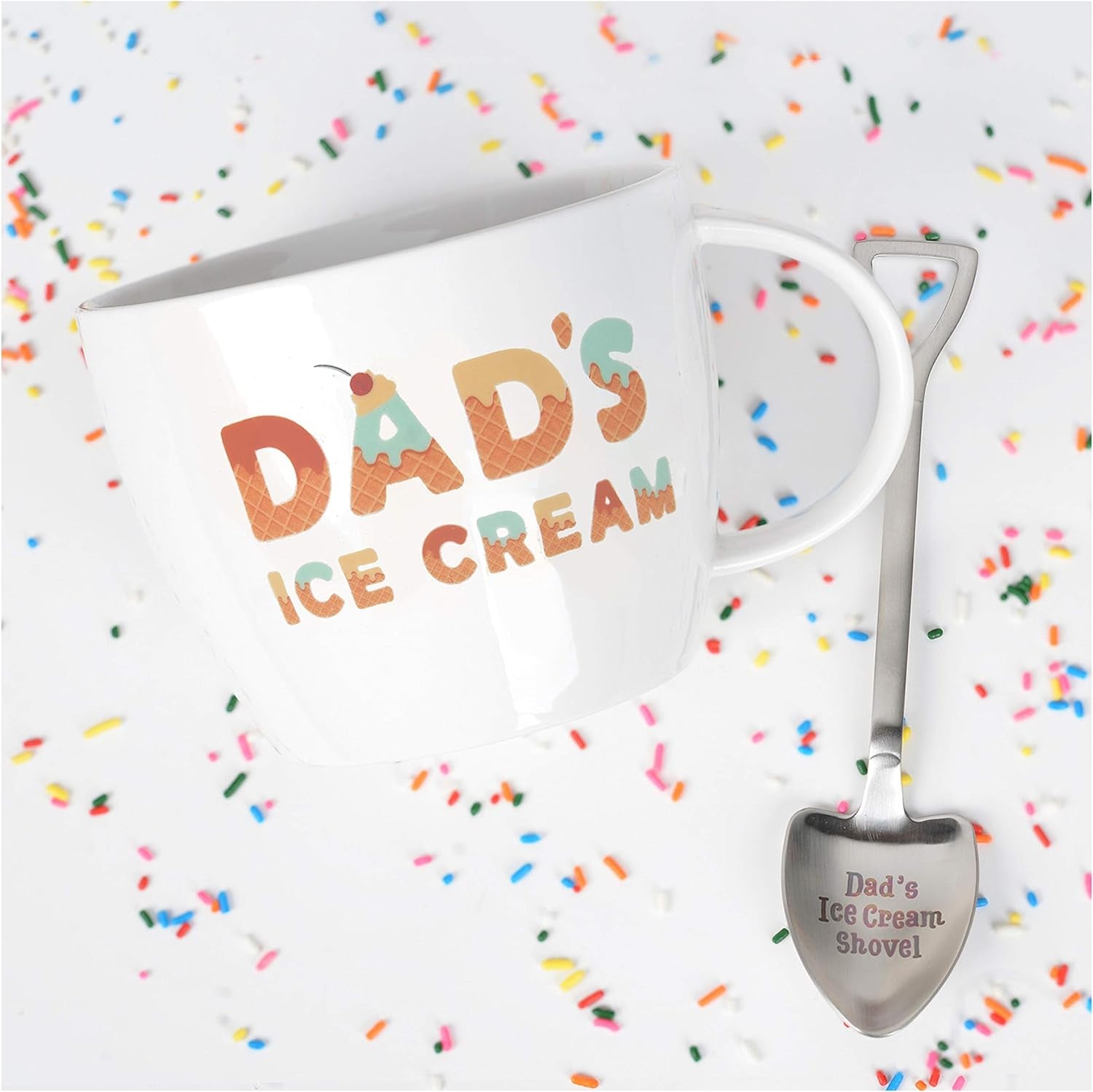 Father's Day Gift for Dad - Ice Cream Bowl & Engraved Spoon