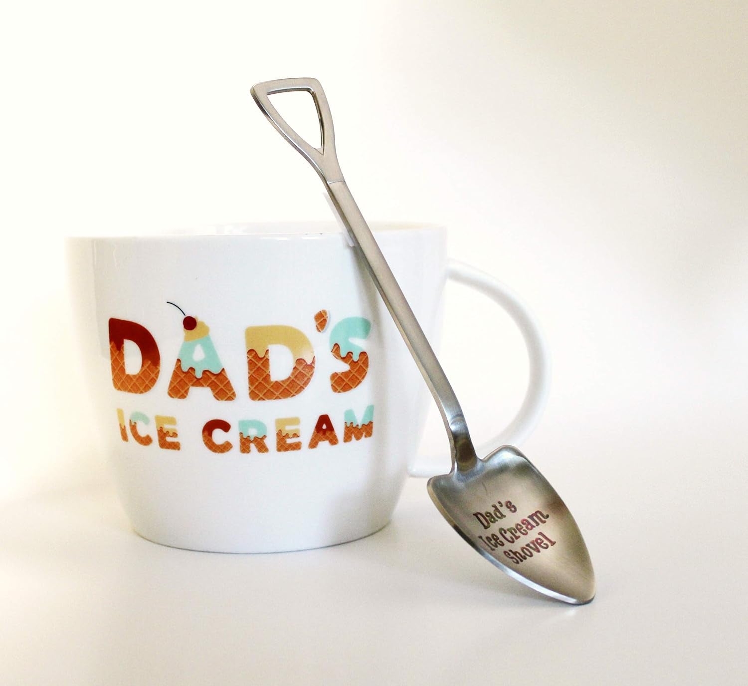 Father's Day Gift for Dad - Ice Cream Bowl & Engraved Spoon