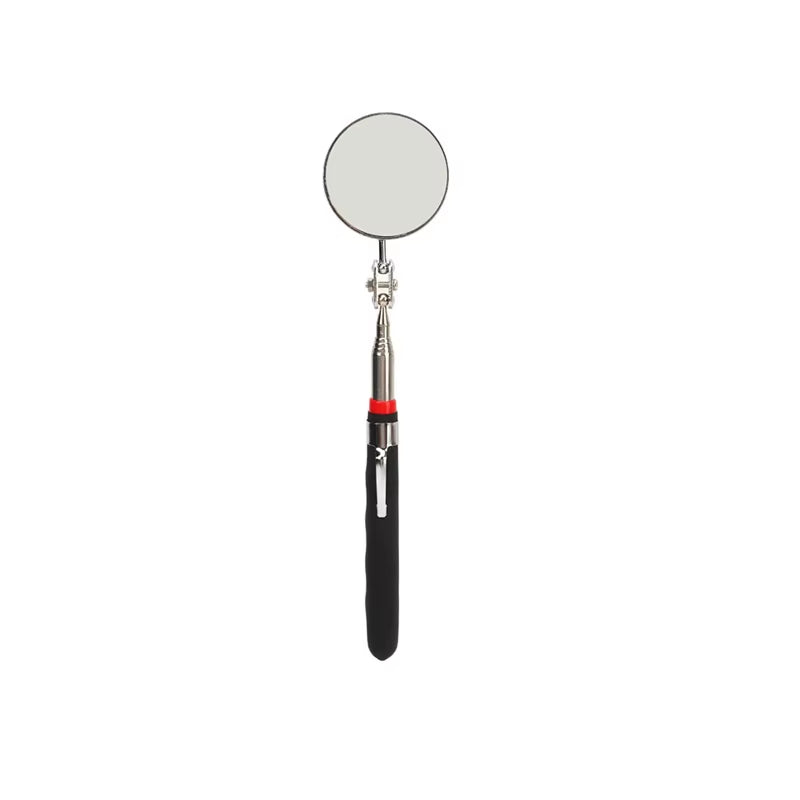 Father's Day Gift for Dad - 360° LED Telescopic Inspection Mirror with Grip Handle for Hard-to-Reach Areas