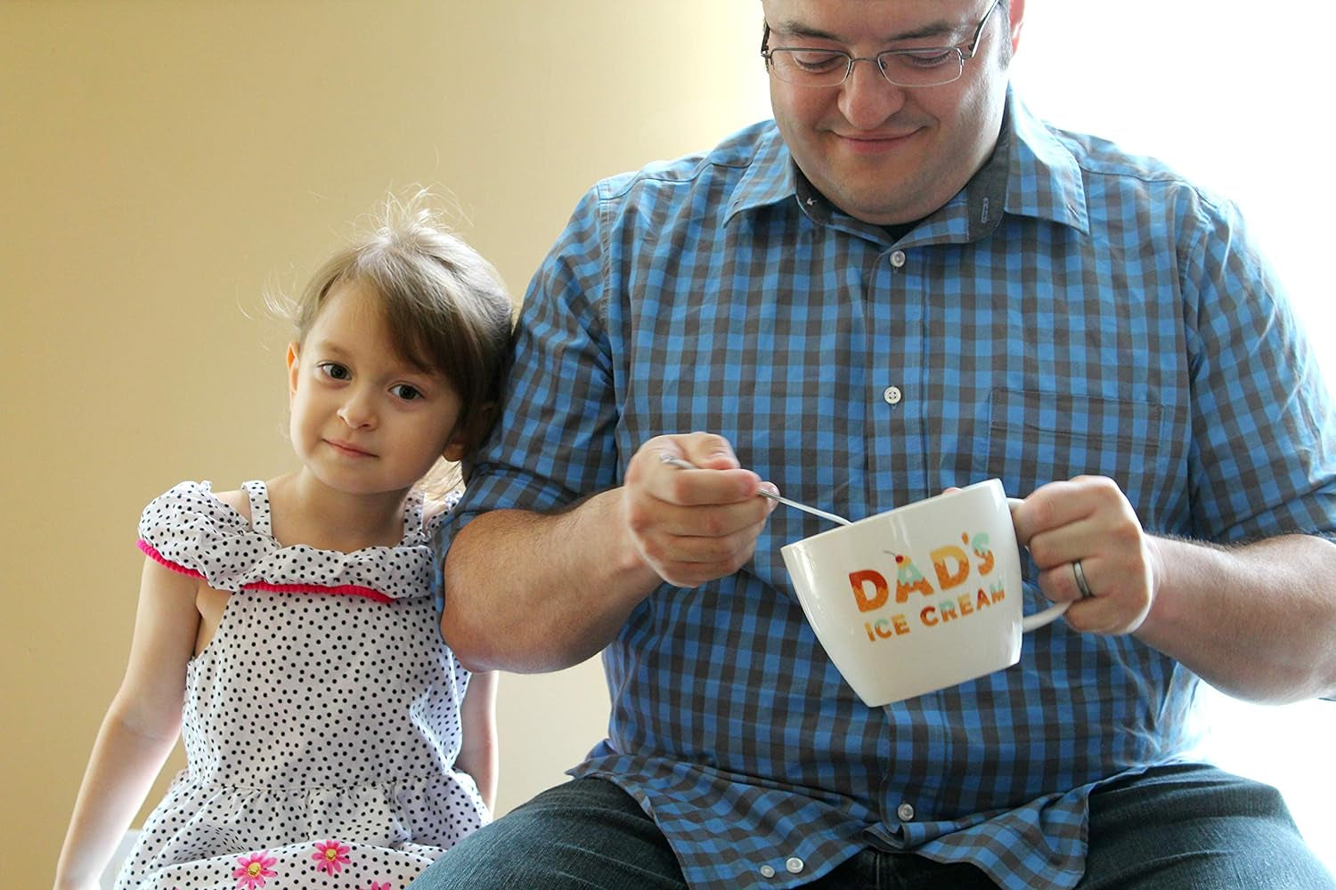 Father's Day Gift for Dad - Ice Cream Bowl & Engraved Spoon
