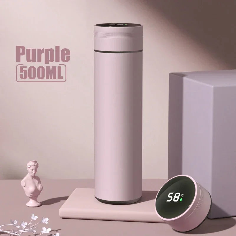 Father's Day Gift for Dad - Smart Temperature Display Stainless Steal Thermos Cup 500ML