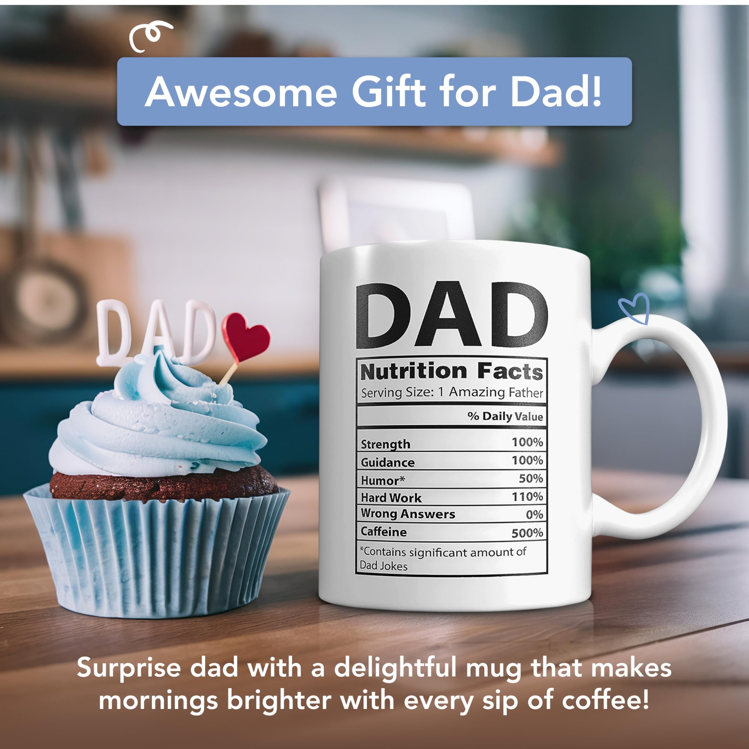 Father's Day Gift for Dad - 11oz Coffee Mug Novelty Gift for Father’s Day