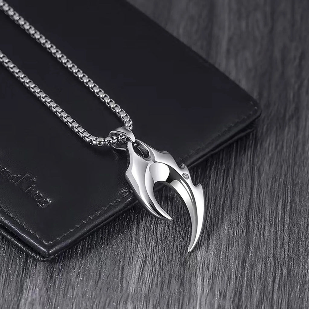 Father's Day Gift for Dad - Men’s Wolf Tooth Pendant Necklace